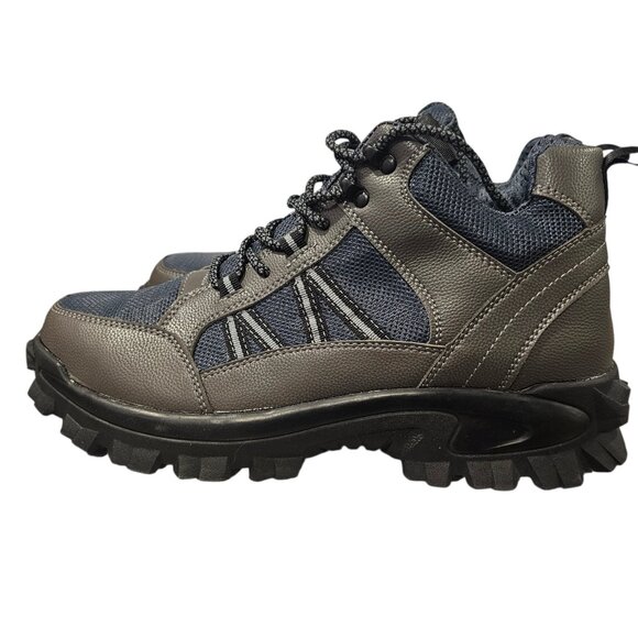 Indestructible Hightop Work Boots Size 12 Steel Toe NWB Vegan Leather Fable Grey